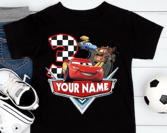 Cars Birthday Gift T Shirt, Custom Birthday Boy Shirt, Cars  Birthday Kid Outfit, Birthday Toddler Apparel, Birthday Girl T-Shirts  2