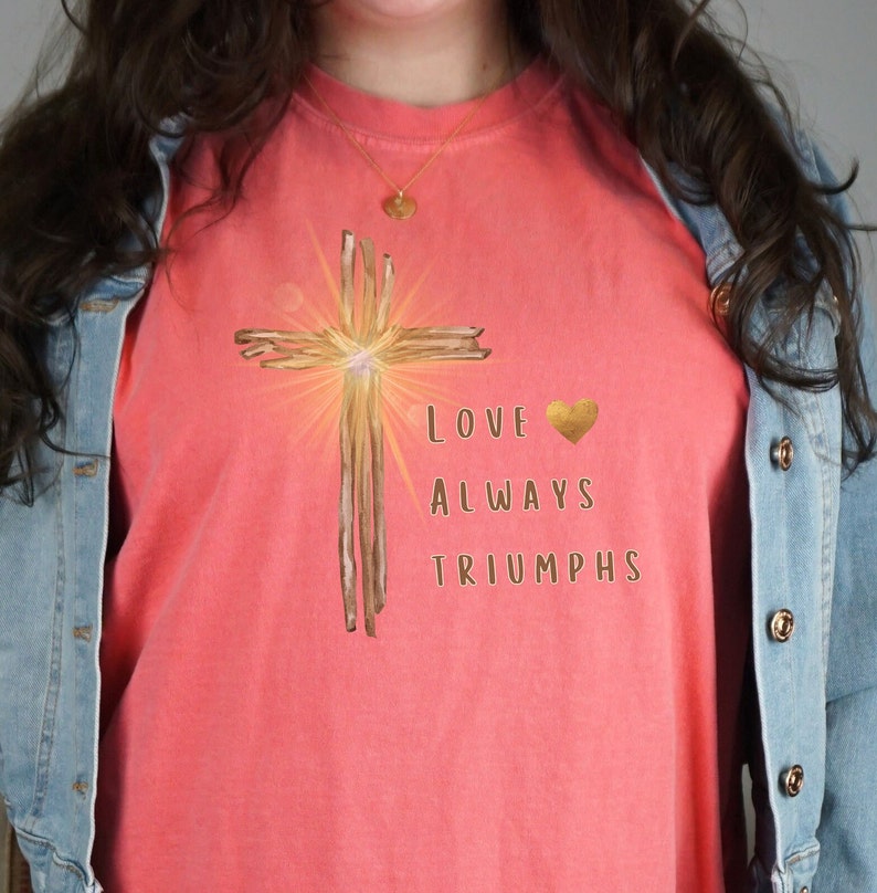 Easter Christian Cross Tshirt Gift for Him Her, Religious Easter Tee