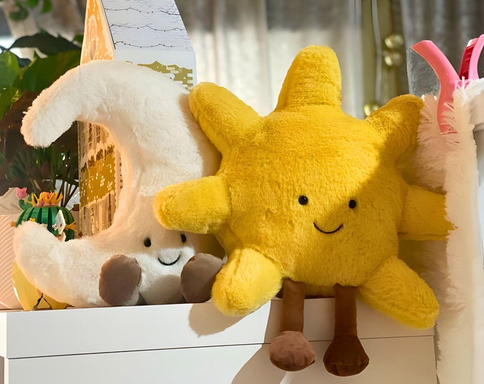 Sun Moon and Stars Nursery Decor Wall Art Prints, Gender Neutral