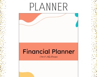Planificador financiero y de deudas imprimible Planificador financiero Rastreador de deudas Planificador de ahorros Rastreador de ahorros Color y blanco y negro CARTA DE EE. UU.