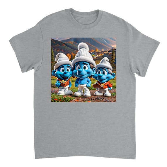 ★2025SS新作★WKNDRS X SMURFS★CARTOON T-SHIRT Smurfs T-shirt - Etsy