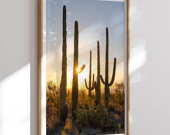 Desert Wall Art, Desert Decor, Desert Photography, Cactus Wall Art, Southwestern Decor, Landscape Prints, Sunset Photography, Fine Art