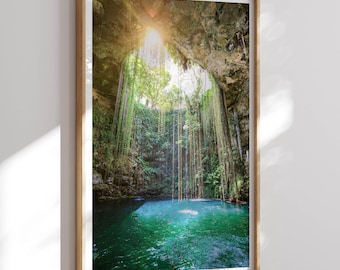 Mexico Print, Mexico Wall Art, Cenotes of Yucatan Travel Poster Print, Travel Gift, Home Decor, Fine Art Photography