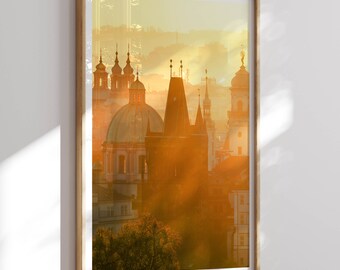 Prague Photo Print, Sunrise Prague Wall Art, Prague Poster, Prague Poster Print, Prague Wall Decor, Czech Republic, Fine Art Photography