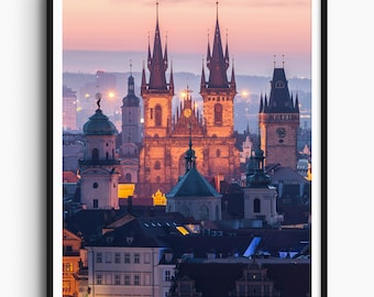 Prague Travel Print, Czech Republic Poster Print, Prague Wall Art Minimalist, Prague Print, Fine Art Photography, Travel Gift