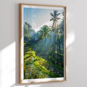 Bali Photo Print, Rice Terraces, Bali Art, Bali Home Decor, Bali Wall Art, Indonesia Art, Bali Photography, Indonesia Poster