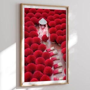 Hanoi, Vietnam Print, Incense Sticks, Ao Dai Dress, Hanoi Poster, Hanoi Wall Art, Vietnam Art Print, Hanoi Photography, Home Decor