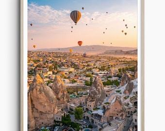 Cappadocia, Turkey Photo Print, Hot Air Balloon Print, Travel Print, Travel Poster, Europe Print, Housewarming Gift, Home Decor, Fine Art