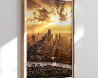 London Photo Print, London Wall Art, London Poster, London Photography, London Art Print, London Travel Poster, London Decor, Sunset Photo