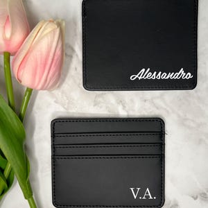 PORTA CARTÃO PERSONALIZADO, porta cartão inicial personalizado, carteira personalizada, carteira pequena