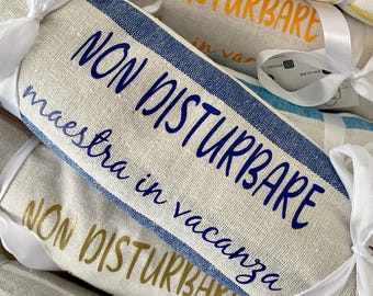Telo mare personalizzato con nome - Telo mare personalizzato - Asciugamano da spiaggia con nome - Telo regalo maestre - Telo Fouta