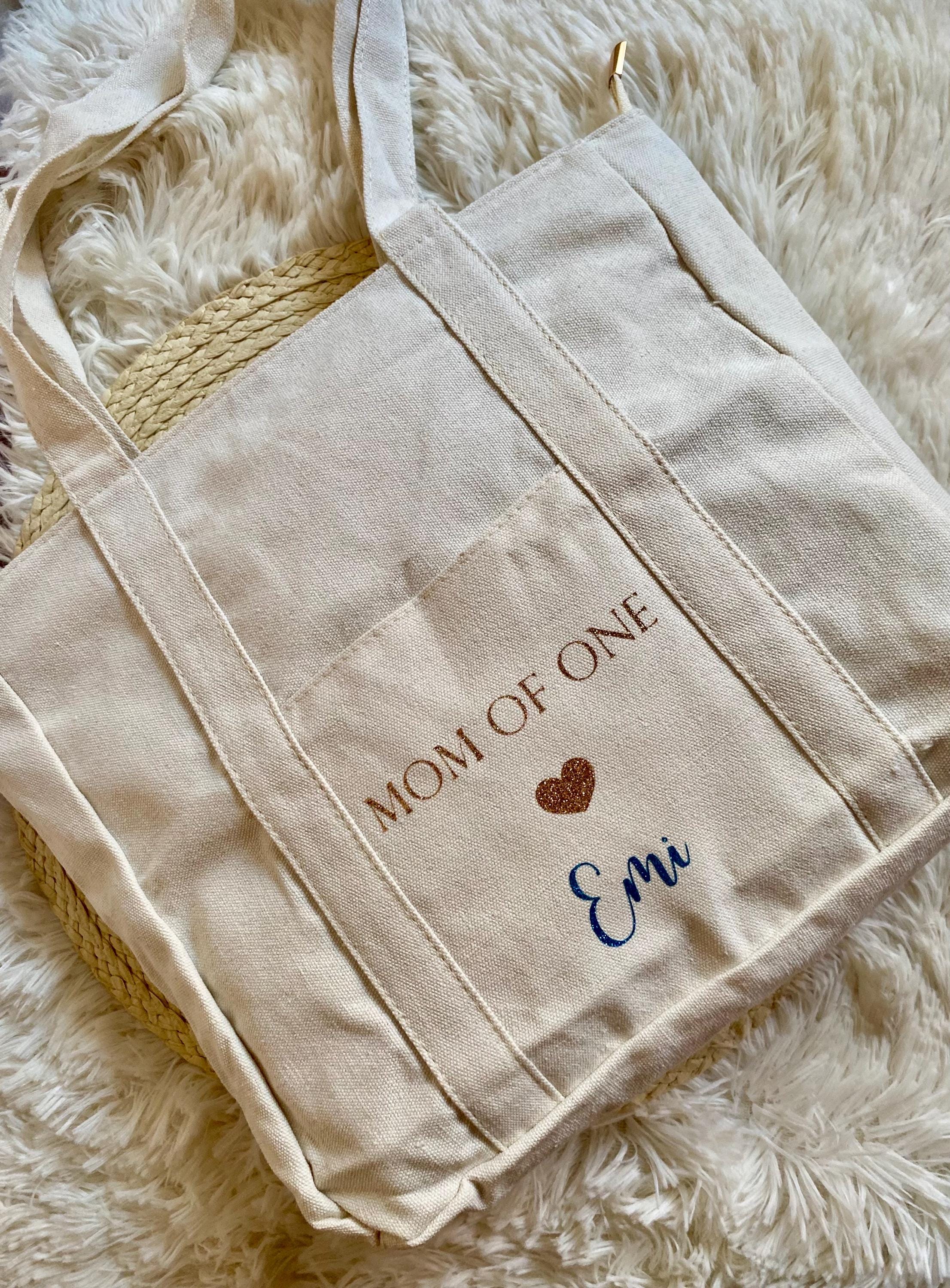 MakeThisMine Borsa tote personalizzata a spalla per damigelle d'onore
