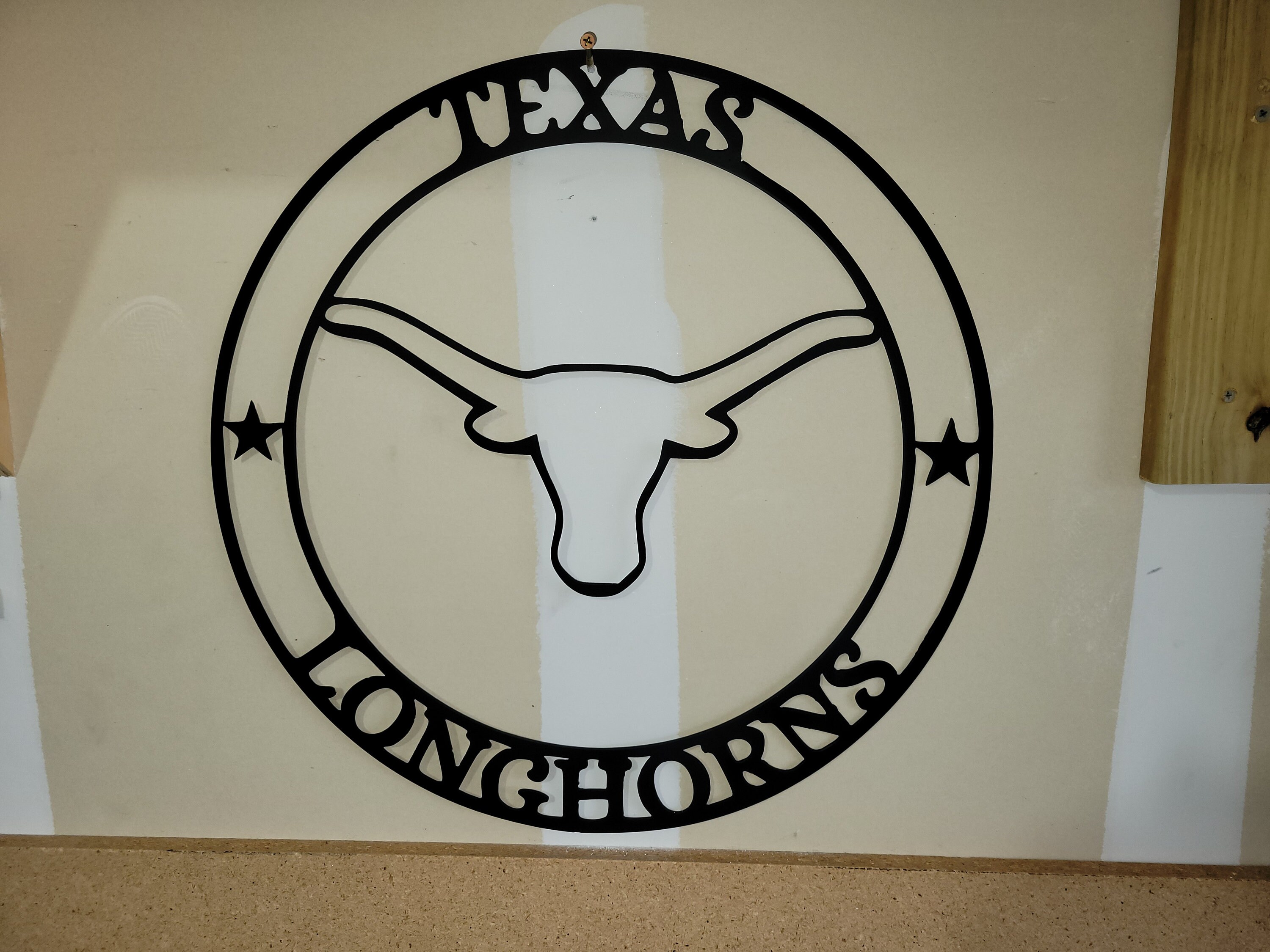 Texas Longhorn Metal Wall Art / Texas Longhorn Original Artwork / Texas