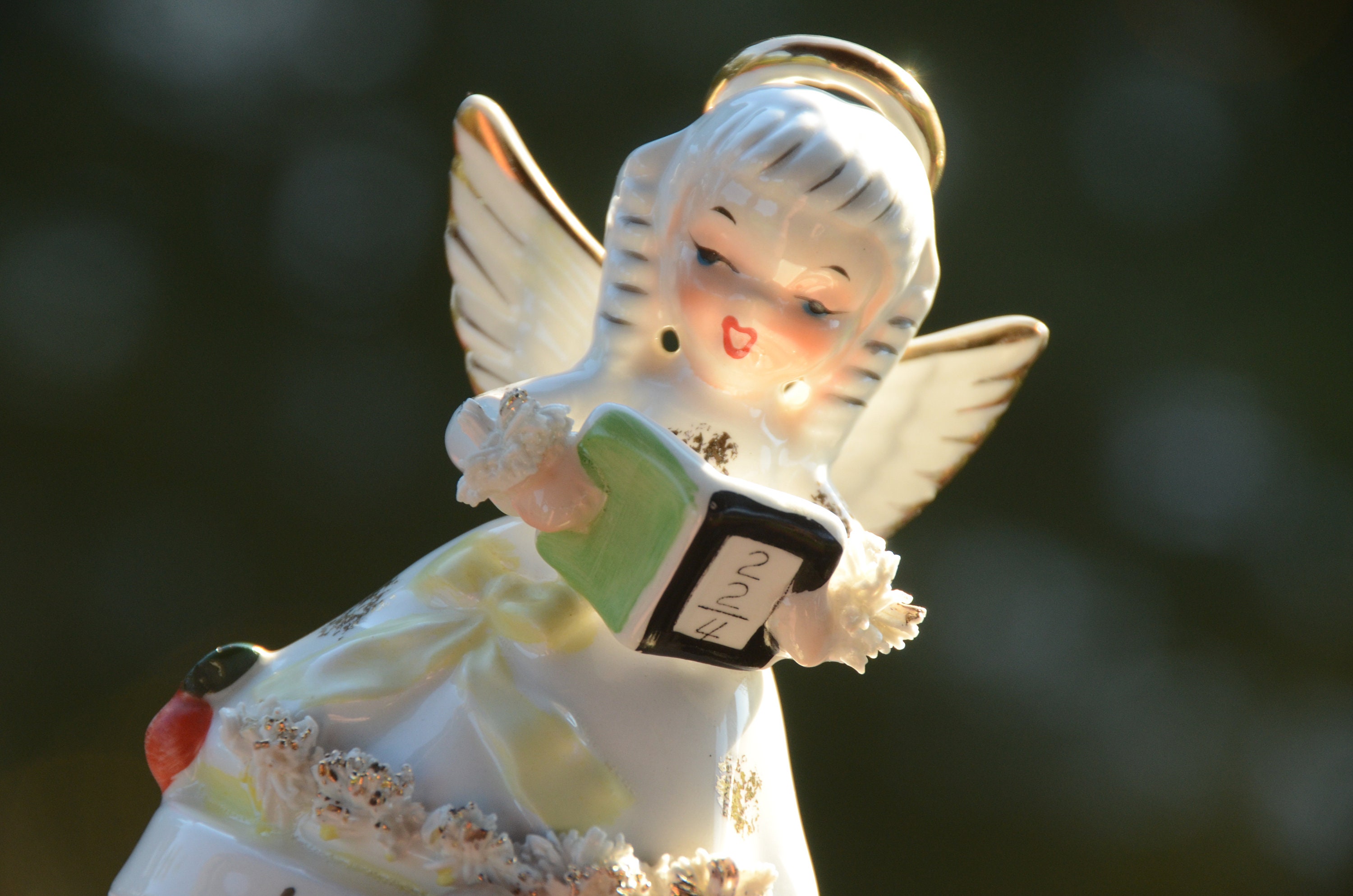 エンジェル　ヴィンテージ Vintage Fine A Quality September Birthday Angel W/Book