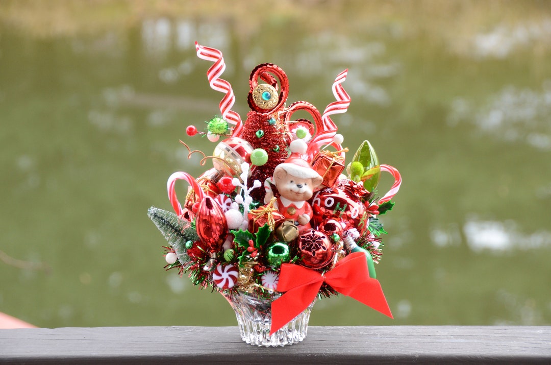 Vintage Christmas Centerpieces 