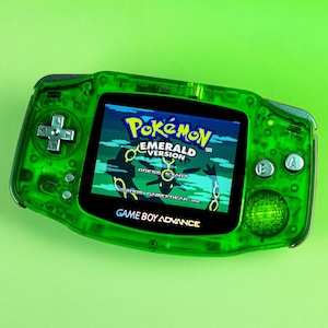 Game Boy Advance IPS Mod - Ryoku 龍緑 Edition | Optional USB-C-Batterie und Audioverstärker, Zubehör im Lieferumfang enthalten