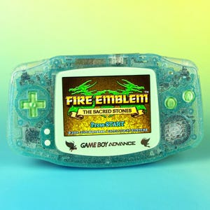 Mizukage Edition Game Boy Advance IPS V3 2.9&#39;&#39; | Chrome Green Buttons | Audio Amplifier & Collector&#39;s Upgrades | Case and Earphones Included