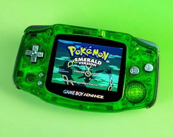 Game Boy Advance IPS Mod – Ryoku 龍緑 Edition | Optional USB-C Battery & Audio Amplifier, Accessories Included