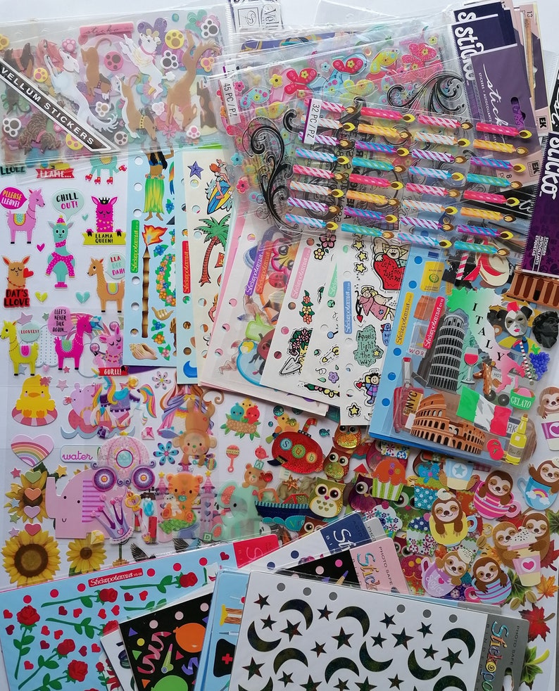 thumbnail image 2 of Mix & Match Sticko Stickopotamus Stickers – Dimensional, Glitter, Epoxy Packs (You Choose!) 2 of 2