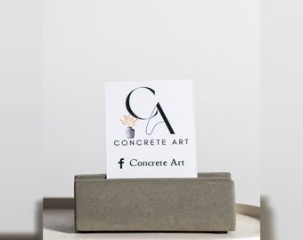 concrete card holder