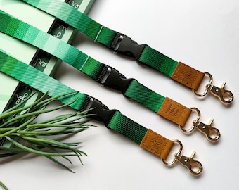 Premium Fabric Lanyard | Double breakaway safety clasp | Evergreen Lanyard