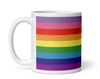Tazza con bandiera Gilbert Baker Pride