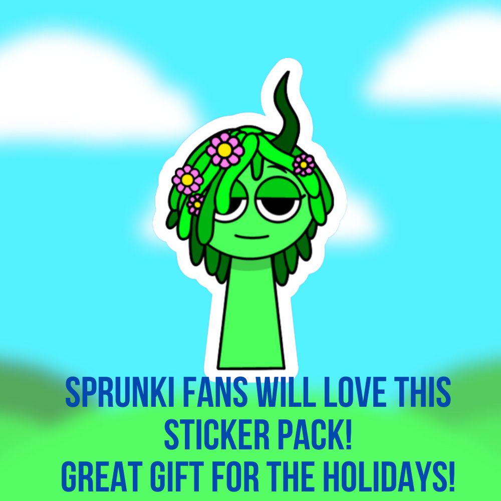 Children's Sprunki Sticker Pack | Gaming Stickers | Roblox | Sprunk ...