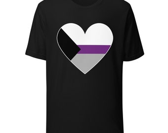 Demisexual Pride Herz T-Shirt