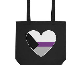 Demisexual Pride Heart Tote Bag