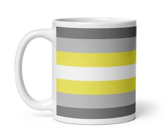 Taza Bandera del Orgullo Demigender
