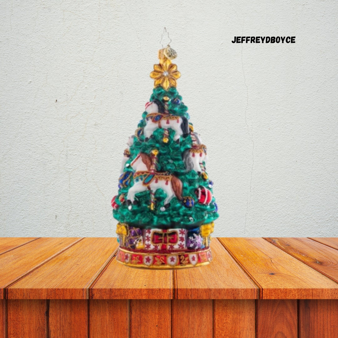 Handmade Carousel Christmas Tree Decorative Ornament Made of Etsy
