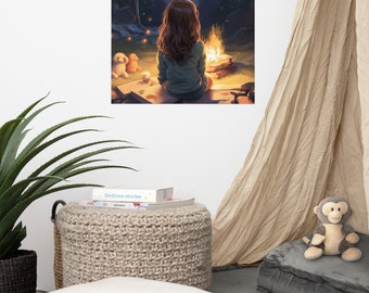 Matte Finish Poster Firelight