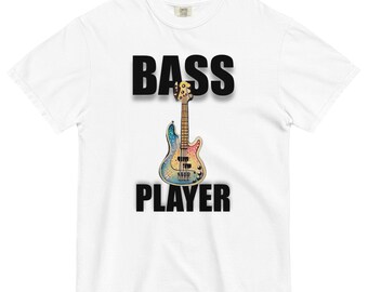 Bass Player Unisex garment-dyed heavyweight t-shirt