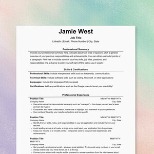 Resume ATS Template Word ATS Resume Template Minimalist Canva Resume Template Google Docs Modern Resume Template Professional Resume CV