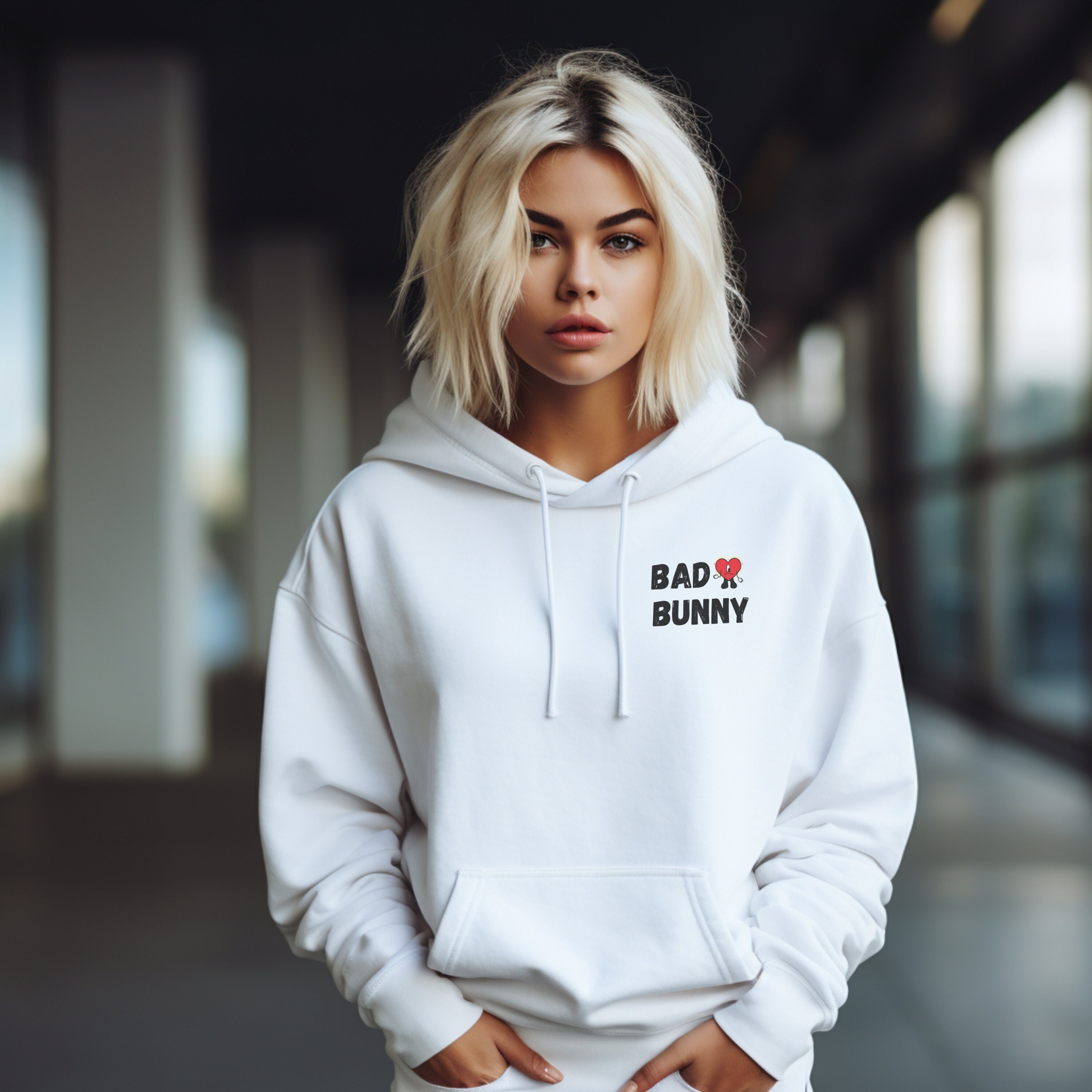 Bad bunny glow in the dark hoodie hotsell