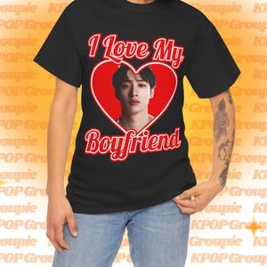 Skz Bang Chan I Love My Boyfriend Shirt, Stray Kids Bang Chan Bootleg Merch Shirt, Gift Ideas for Stays, Birthday Gift & Concert Merch