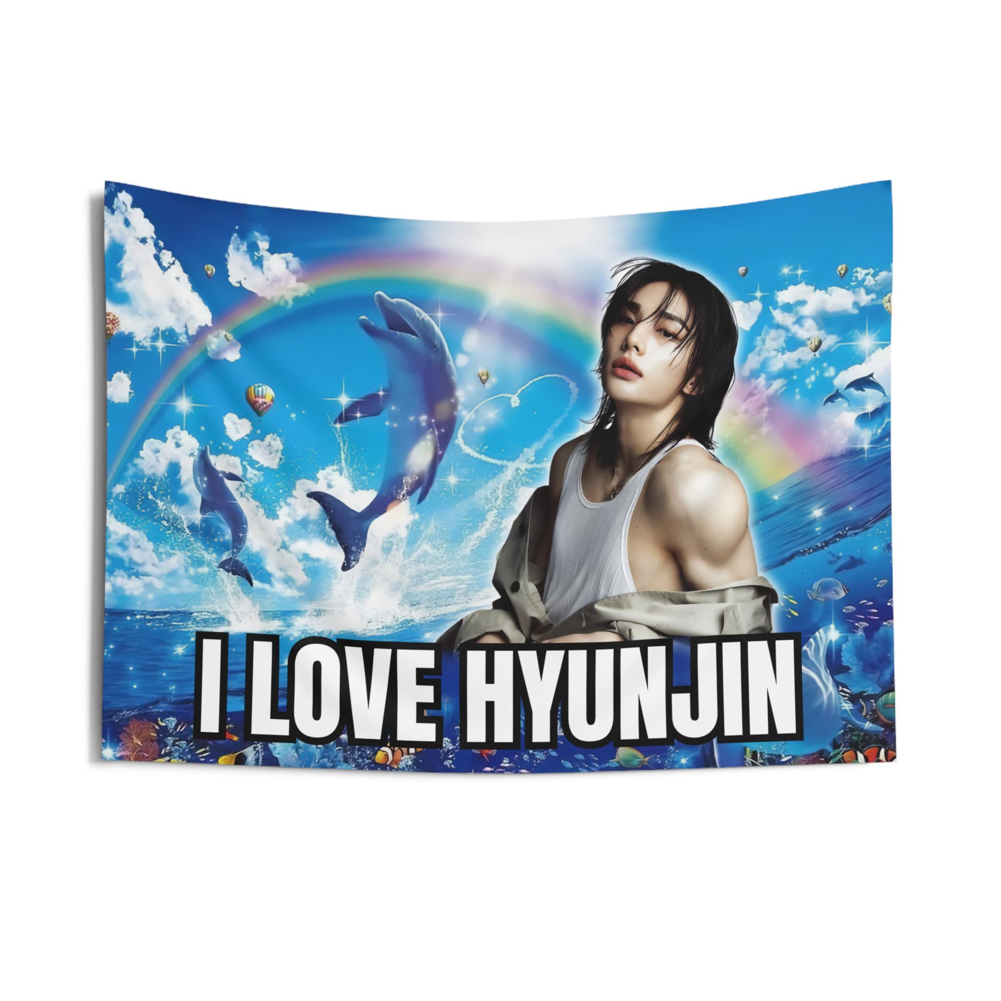 Stray Kids Hyunjin フラッグ タペストリー Stray Kids Flag Hyunjin - Etsy