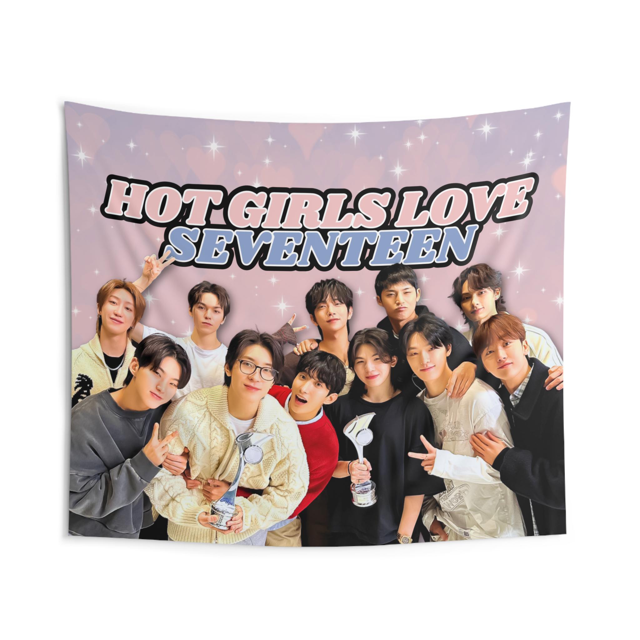 Svt Members Album Award Hot Girls Flag Banner: Seventeen Carats Kpop ...