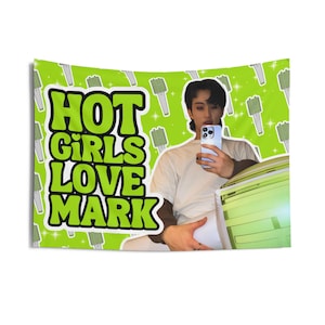 NCT Mark Neobong Hot Girls Concert Banner, Nct Dream Kpop Flag, Nct Tour 2024 Merch, Gift Ideas for Nctzen, Birthday Gift & Concert Merch