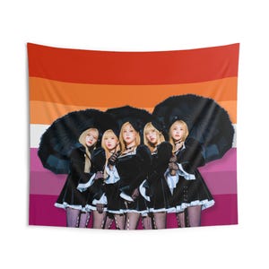 ARTMS Birth Lesbian Flag Banner, Artms Members Kpop Flag, Artms Loona Tour 2025 Merch, Gift Ideas for OURII, Birthday Gift & Concert Merch