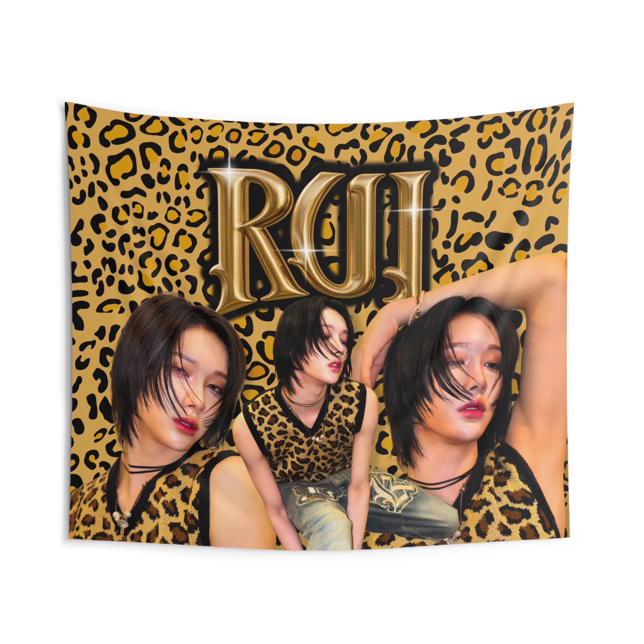 Xlov Rui Jaguar Print Vintage Bootleg Flag Banner: Evol Kpop