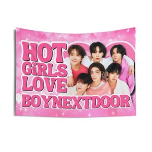 Banner de concierto de chicas calientes de BoyNextDoor, bandera de Kpop de Boy Next Door, artículos de miembros de BND, ideas de regalos para Onedoor, regalos de cumpleaños y artículos de conciertos