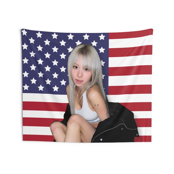 Twice Chaeyoung Flag Banner, Twice Chaeyoung Kpop American Flag