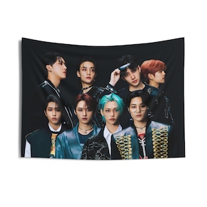 STRAY KIDS Members Rockstar Wall Tapestry, Skz Kpop Flag, StrayKids Tour 2024 Merch, Gift Ideas STAYS, Birthday Gift & Concert Merch