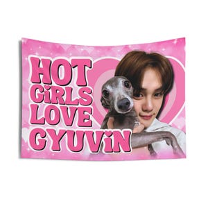 Zb1 Gyuvin Hot Girls Concert Banner, ZeroBaseOne Members Kpop Flag, Zb1 Tour Merch, Gift Ideas for Zerose Birthday Gift & Concert Merch