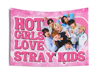 SKZ Members Hot Girls Concert Banner, Stray Kids Members Kpop Flag, Skz Members Merch, Gift Ideas for Stays, Birthday Gift & Concert Merch