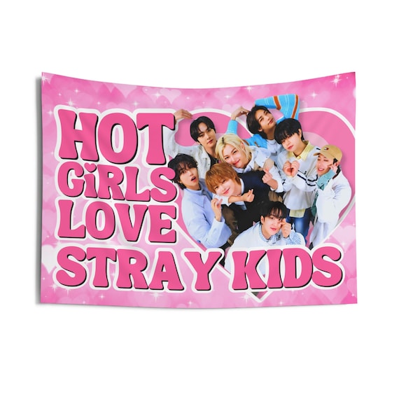 SKZ Members Hot Girls Concert Banner, Stray Kids Members Kpop Flag