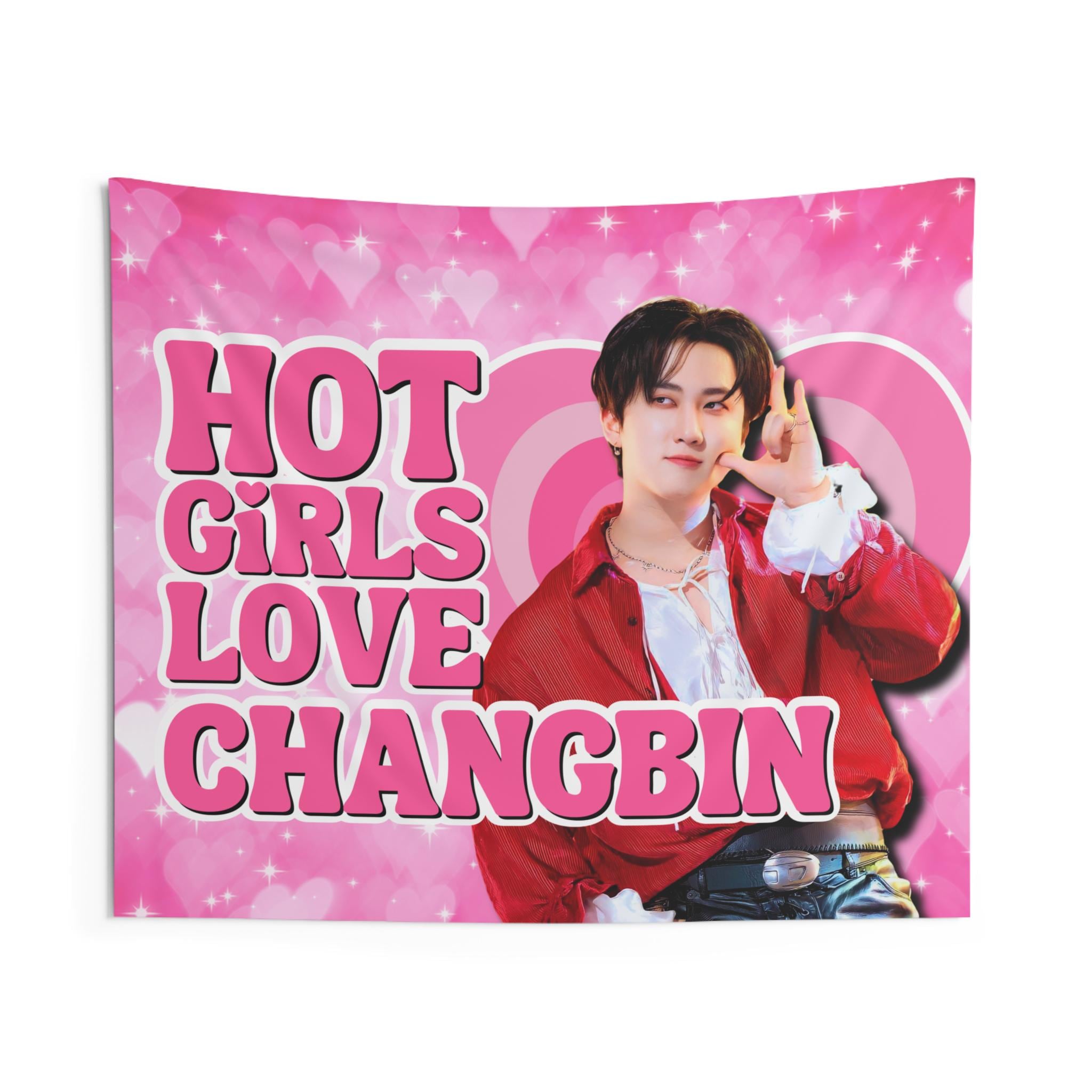 SKZ Changbin Hot Girls Concert Banner, Stray Kids Members Kpop