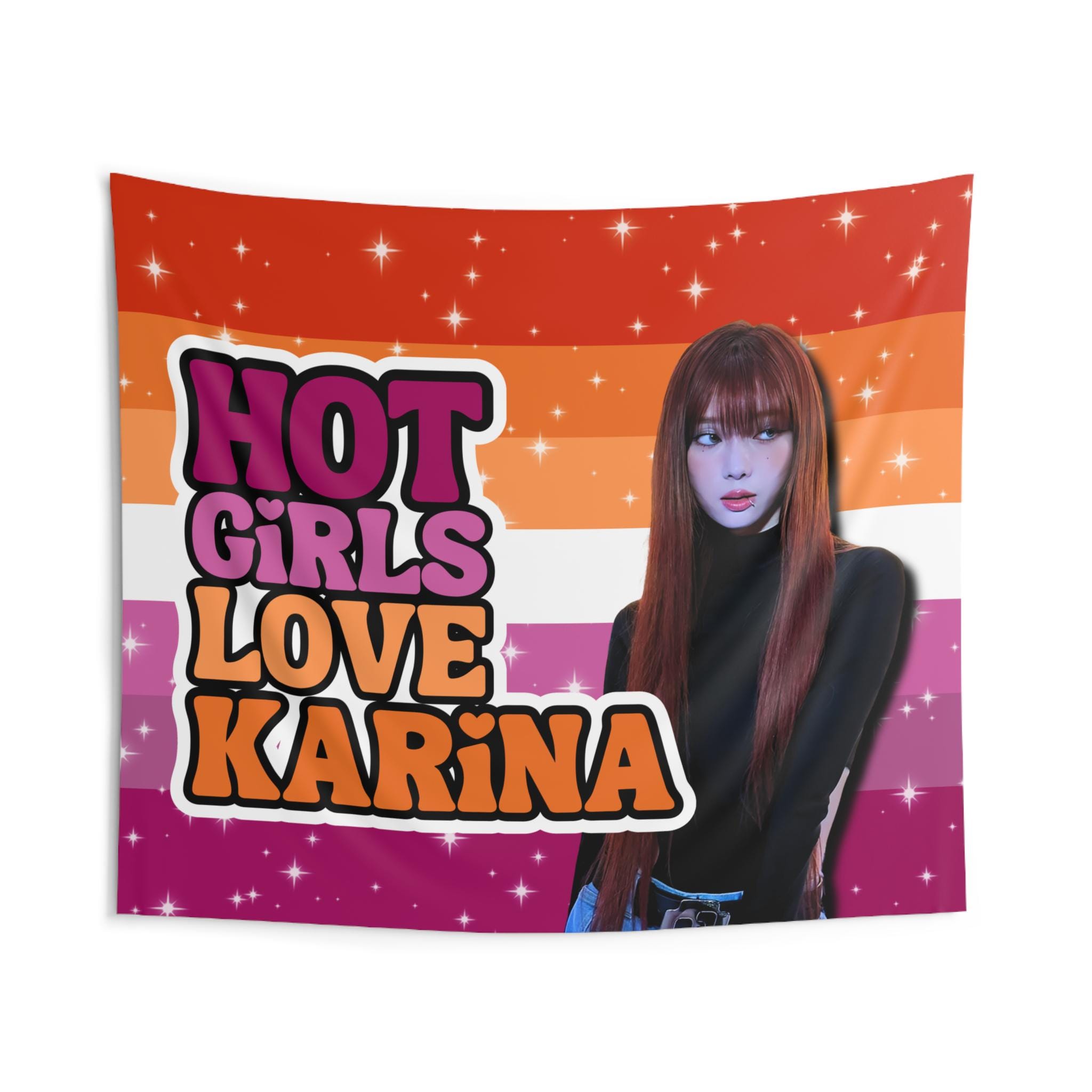 Aespa Karina Lesbian Hot Girls Concert Banner, Whiplash Aespa Kpop