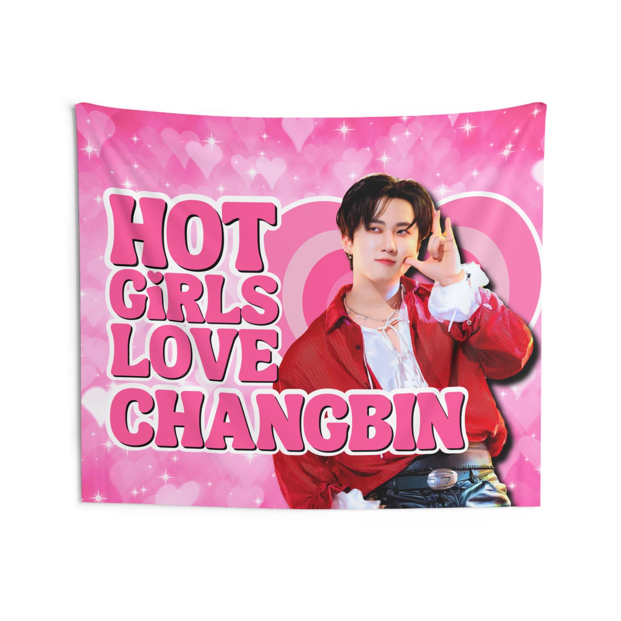 SKZ Changbin Hot Girls Concert Banner, Stray Kids Members Kpop